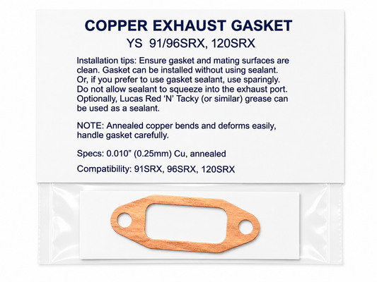 Absolute CNC Products – Copper Exhaust Gasket (Y.S Engines)